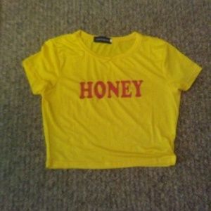 Cropped Honey Tee